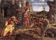 MANTEGNA, Andrea The Adoration of the Shepherds sf oil on canvas